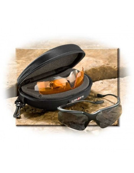 Lunettes balistiques SWISS EYE Stingray M/P noires