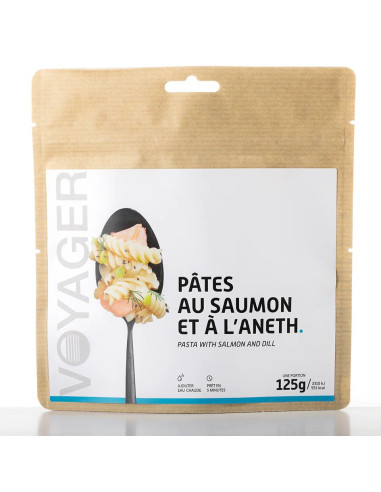 Pâtes au saumon et à l'aneth lyophilisé - 125g - 551 kcal - VOYAGER