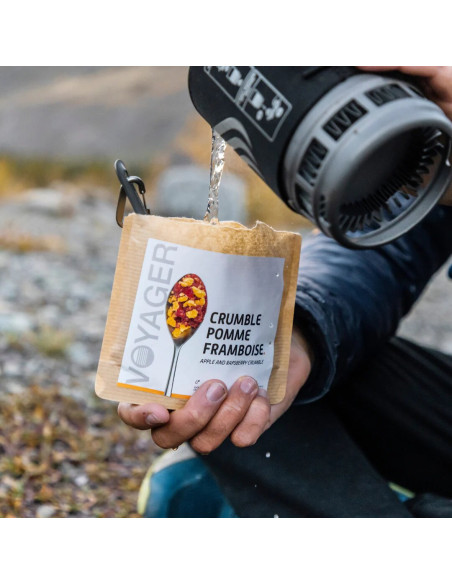 Crumble pomme-framboise lyophilisé - 75g - 307 kcal - VOYAGER