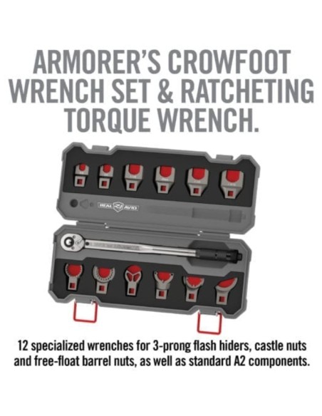 Clé dynamométrique Master Fit AR15 + 12 pièces - REAL AVID