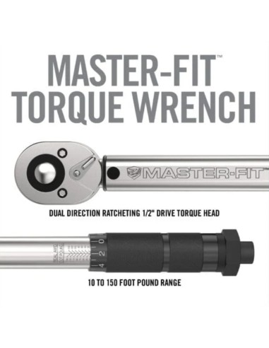Clé dynamométrique Master Fit AR15 +...