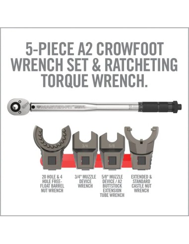 Clé dynamométrique Master Fit AR15 +...