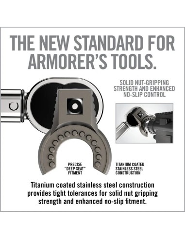 Clé dynamométrique Master Fit AR15 +...