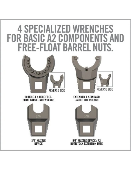 Clé dynamométrique Master Fit AR15 + 12 pièces - REAL AVID