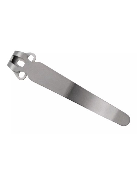 Clip de poche pour couteau Universal Long FLY-1250LBB Bead Blasted Titanium - FLYTANIUM