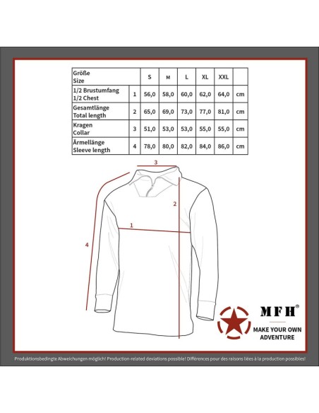 Chemise de combat UBAS MULTICAM - MFH