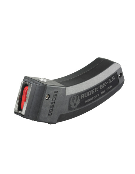 Chargeur polymère grande capacité BX15 10/22 - 22 LR 15 coups - RUGER