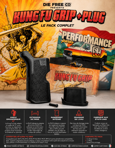 Pack Kung Fu Grip + PLUG DIE FREE CO | VIGIE DEFENSE