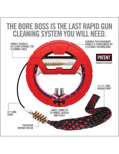REAL AVID Bore Boss® .30 / .308 / 7,62 mm – Cordon de nettoyage