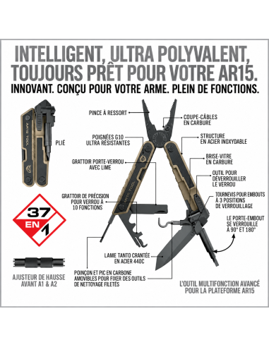 AR15 Tool™ 37-en-1 – Multitool AR15 | REAL AVID