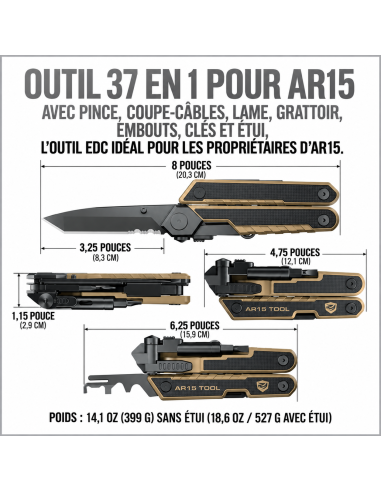 AR15 Tool™ 37-en-1 – Multitool AR15 | REAL AVID