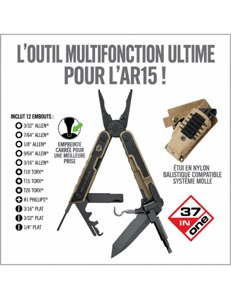 AR15 Tool™ 37-en-1 – Multitool AR15 | REAL AVID